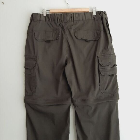 BC CLOTHING Utility Convertible Zip-Off Cargo Pants Grey Men's Sz L - Picture 8 of 11